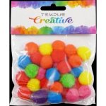 Tempus Kuličky pom poms bar. neon mix 20 mm 30 ks – Zboží Mobilmania