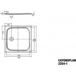 Kaldewei Cayonoplan 2254-1 90 x 90 cm 361400010001 – Sleviste.cz