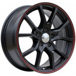 Racing Line B5253 7x16 5x112 ET36 black half matt Red lip – Sleviste.cz