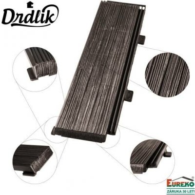 Eureko DDH II Základní šablona "Drlíkův dřevěný šindel II" tmavě hnědá – HobbyKompas.cz