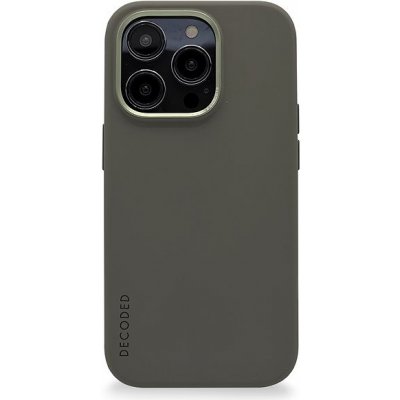 Pouzdro Decoded Silicone Backcover Olive iPhone 14 Pro Max