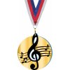 Sportovní medaile Akrylátová medaile Hudba Zlatá