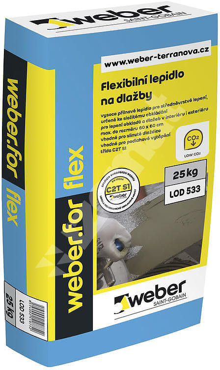 WEBER Weberfor flex flexibilní lepidlo na obklady a dlažby 25 kg od 317 Kč  - Heureka.cz