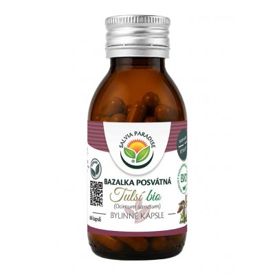 Salvia Paradise Tulsí bazalka posvátná Bio 60 kapslí – Hledejceny.cz