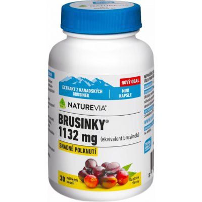 Swiss NatureVia Brusinky 1132 mg 30 kapslí – Zbozi.Blesk.cz