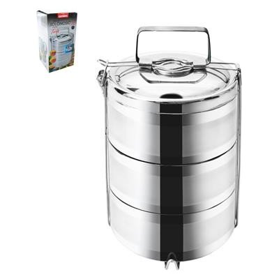 Orion Jídlonosič 3-dílný termo, nerez – Zboží Mobilmania