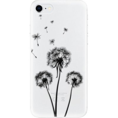 Pouzdro iSaprio - Three Dandelions - black na mobil Apple iPhone SE 2020 / Apple iPhone SE 2022 – Zboží Mobilmania