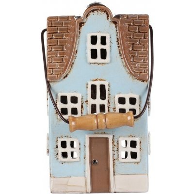 Rosa Domeček keramický na čajovou svíčku světle modrý fialový a hnědý Barva: Sv. modrá – Hledejceny.cz