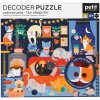 Puzzle Petit Collage kočky 100 ks s 3D brýlemi