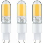 Paulmann LED 3ks-sada Non Dim G9 230V 3x250lm 3x2,5W 2700K čirá – Zboží Mobilmania