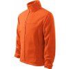 Pánská mikina Malfini Mikina Fleece Jacket 501 Oranžová