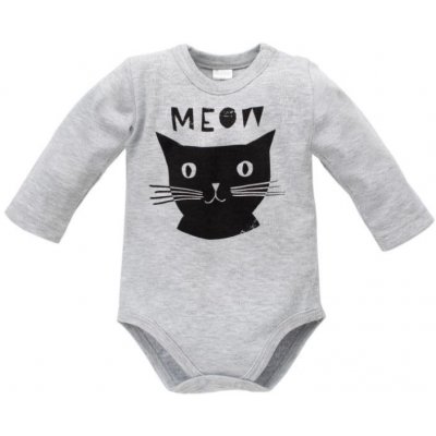 Body dlouhý rukáv Pinokio Happy Day Cat Grey – Hledejceny.cz