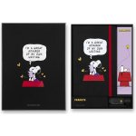 Moleskine Sada Peanuts A5 zápisník grafitové tužky ořezávátko – Sleviste.cz