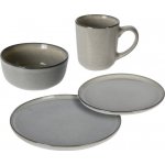 EH Excellent Houseware Jídelní souprava pro 4 osoby hnědá 16 ks – Sleviste.cz