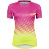 Cyklistický dres Force MTB ANGLE dámský růžovo-fluo