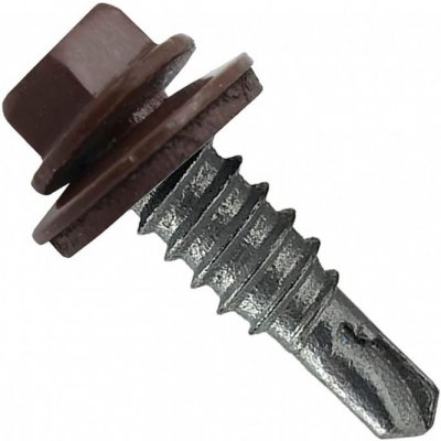 Guttatop samořezný vrut 4,8 x 35 mm RAL 8017 - hnědá balení 250 ks – Hledejceny.cz