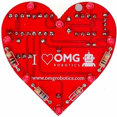 OMG Robotics Stavebnice na pájení Srdce – Zboží Dáma