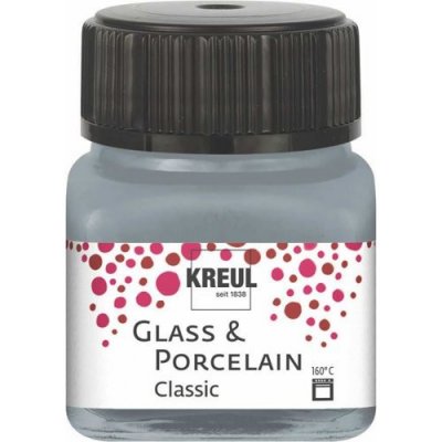 Kreul Barva na sklo a porcelán classic 20 ml STŘÍBRNÁ