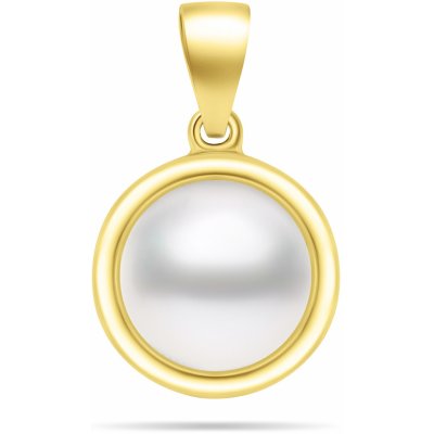Brilio Silver pozlacený přívěsek s pravou perlou PT89Y – Zboží Mobilmania