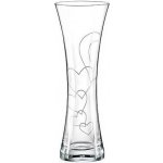 Crystalex Bohemia Glass Skleněná váza srdce Love 19 cm – Hledejceny.cz