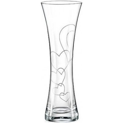 Crystalex Bohemia Glass Skleněná váza srdce Love 19 cm – Hledejceny.cz