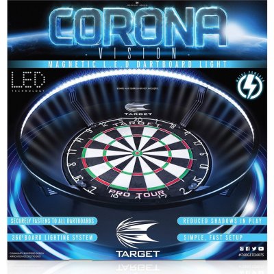 Target darts Corona Vision Light 360 LED osvětlení sisalového terče – Zboží Dáma