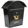Poštovní schránka VOREL Poštovní schránka se stříškou oblou 380x320x105mm černá, TO-78585