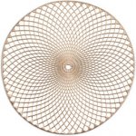 Zeller Prostírání Mandala kulaté plastové zlaté průměr 38cm – Zbozi.Blesk.cz