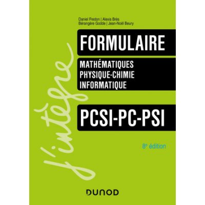 Formulaire PCSI-PC-PSI - 8e éd. – Hledejceny.cz