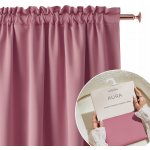Room99 Hotový závěs do obývacího pokoje 140x260 Aura na pásce žabky tunel indická růže – Hledejceny.cz