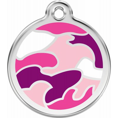Red Dingo známka Camouflage Pink růžová M 30 mm – Zboží Dáma
