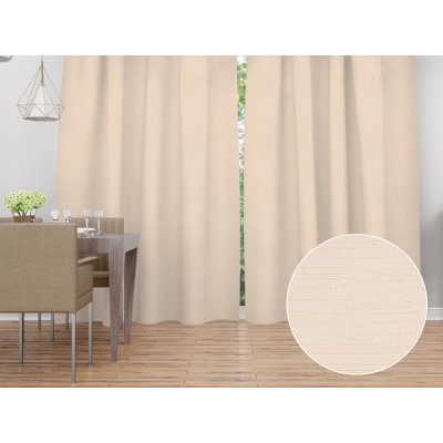 Biante Dekorační závěs - Paris TF-002 Světle béžový 150x170 cm – Zboží Dáma