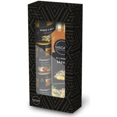 MADAMI Zázvorová čtyřka Ovoce na limonádu Zázvor a Šťavnatý čaj Citrusová směs se zázvorem a Ovoce v medu Zázvor 250 ml a 2 x 55 ml a 66 g – Hledejceny.cz