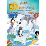 3D omalovánka A4 SET Polární medvěd lachtan tučňák – Zboží Mobilmania
