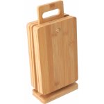 Krájecí deska Kesper stojan s 6-ti prkénky bambus, 22 x 14 cm (58375) – Sleviste.cz