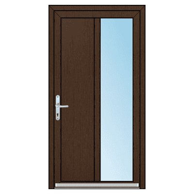 OknaDvereNaMiru.cz Vchodové plastové dveře SLOUPKOVÉ Darja 3 60 x 150 cm – Hledejceny.cz