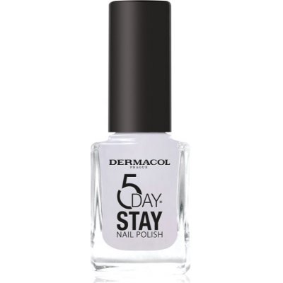 Dermacol 5 Day Stay dlouhotrvající lak na nehty odstín 59 Mermaid White 11 ml – Sleviste.cz