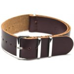 NATO Strap Kůže hnědá NTSLDBK-18 – Zboží Mobilmania