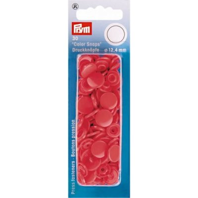 Prym Patentky plastové 12,4 mm, červené – Zboží Dáma