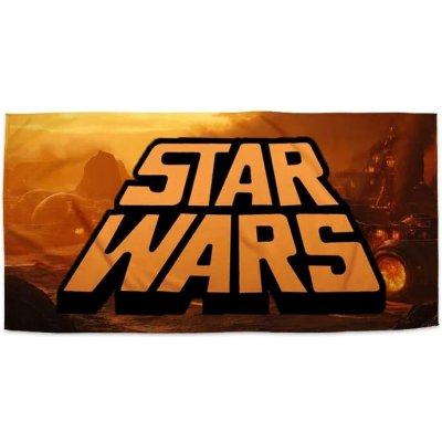 Sablio Ručník s potiskem Star Wars Lávová planeta 70 x 140 cm – Sleviste.cz