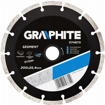 Graphite Diamantový kotouč 200 x 25,4 mm 57H870 – Zboží Dáma