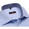 Pánská Košile Eterna Modern Fit Twill Cover luxusní světle šedá neprůhledná košile s vnitřním límcem a manžetou