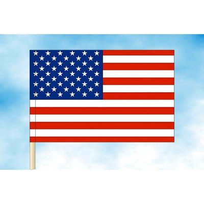 LIBEA, s.r.o. Vlajka USA (Spojených států) Rozměr: 40×60 cm, Uchycení: Návlek na žerď – Hledejceny.cz