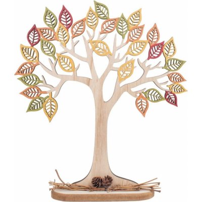 Anděl Přerov s.r.o. Dřevěný strom barevný buk 30 cm – Zboží Mobilmania