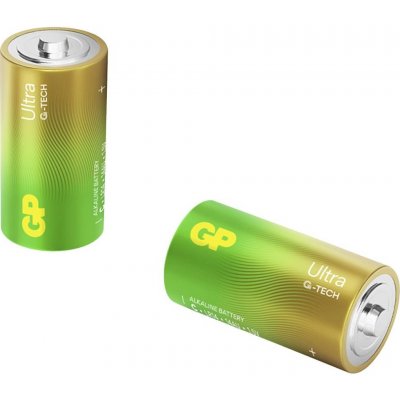 GP Batteries Ultra baterie malé mono C alkalicko-manganová 1.5 V 2 ks – Zboží Mobilmania