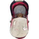 SDS Peřinky do kočárku pro panenky Jednorožec šedá bavlna výplň polyester 27x40 cm 25x20 cm – Hledejceny.cz