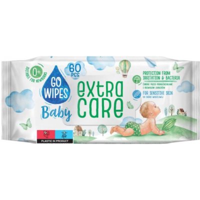 Go Wipes baby Extra Care sensitive s alantoinem 60 ks – Zbozi.Blesk.cz