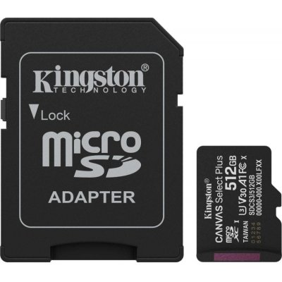Kingston 512GB microSDXC Canvas Plus SDCS3/512GB – Zbozi.Blesk.cz