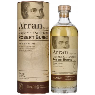 The Arran Malt Robert Burns Single Malt Scotch Whisky 43% 0,7 l (tuba) – Hledejceny.cz