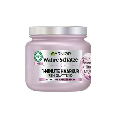GARNIER Pravé poklady minutová kúra na vlasy rituál s rýžovou vodou a pro sílu 340 ml – Hledejceny.cz
